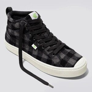 Cariuma OCA High Top Black Plaid Womens 8.5